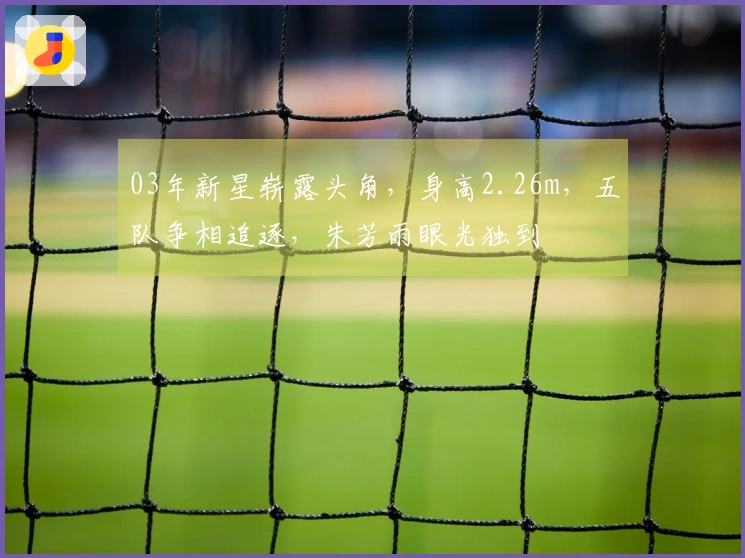 03年新星崭露头角，身高2.26m，五队争相追逐，朱芳雨眼光独到